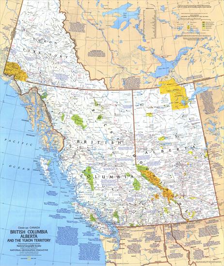 Mapy National Geographic. 539 map. Wysoka jakość - Canada - British Columbia, Alberta  Yukon 1978.jpg