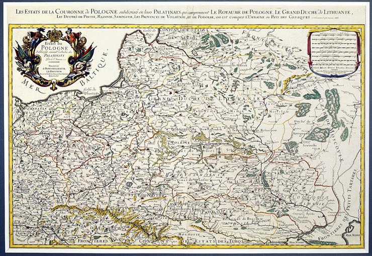 STARE mapy Polski 122 pliki - 1675 nicolas sanson,wyd a.h. jaillot paris1675.jpg