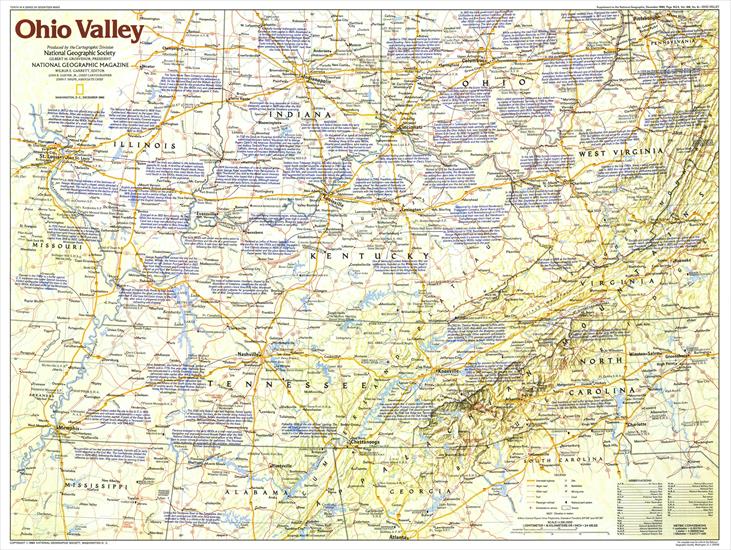 National Geografic - Mapy - USA - Ohio Valley 1 1985.jpg