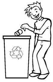odpady segregacja - odpady, śmieci, segregacja, recykling - kolorowanka 41.jpg