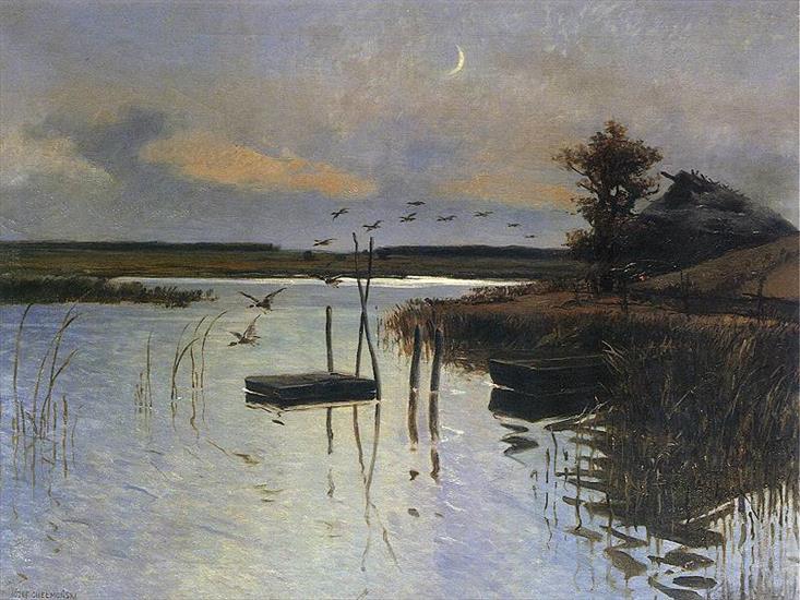 Malarstwo - Józef Chełmoński - Chełmoński - Kaczki nad wodą.jpg