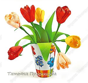 witraże,szablony-wiosenne - krokusy i tulipany 6.jpg