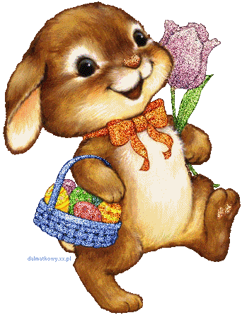 Zające i króliki - królik wielkanoc.gif