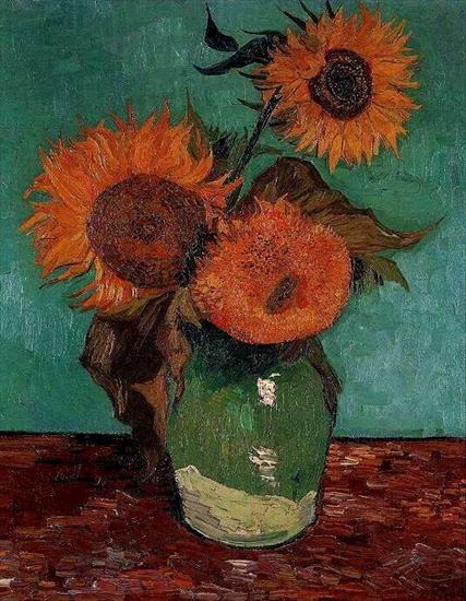 Vincent van Gogh 1853-1890 - 1888 Trois tournesols dans un vase.jpg