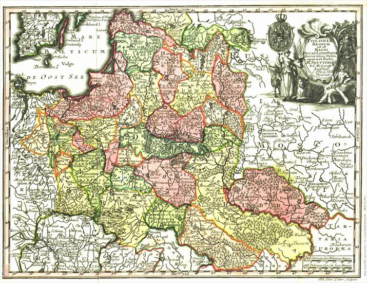 Mapy Polski - STARE - Mapa Polski 1750.jpg